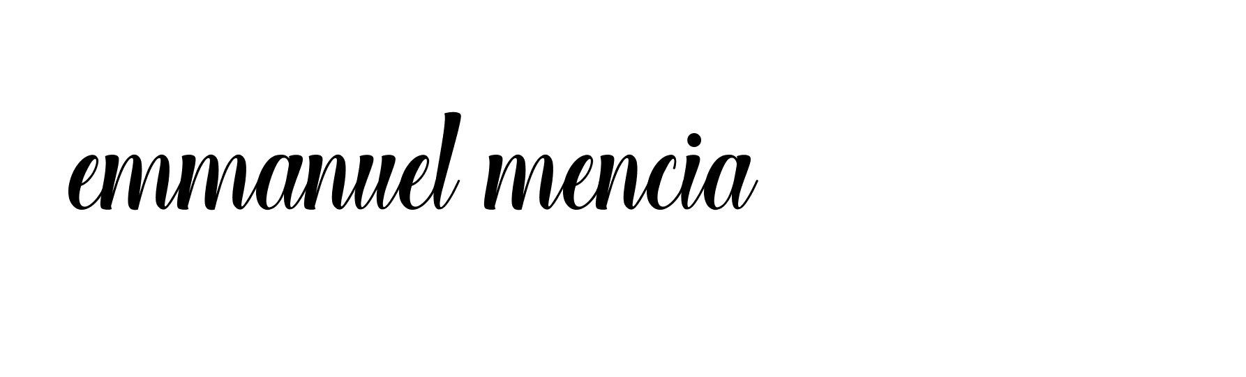 Signature of emmanuel-mencia