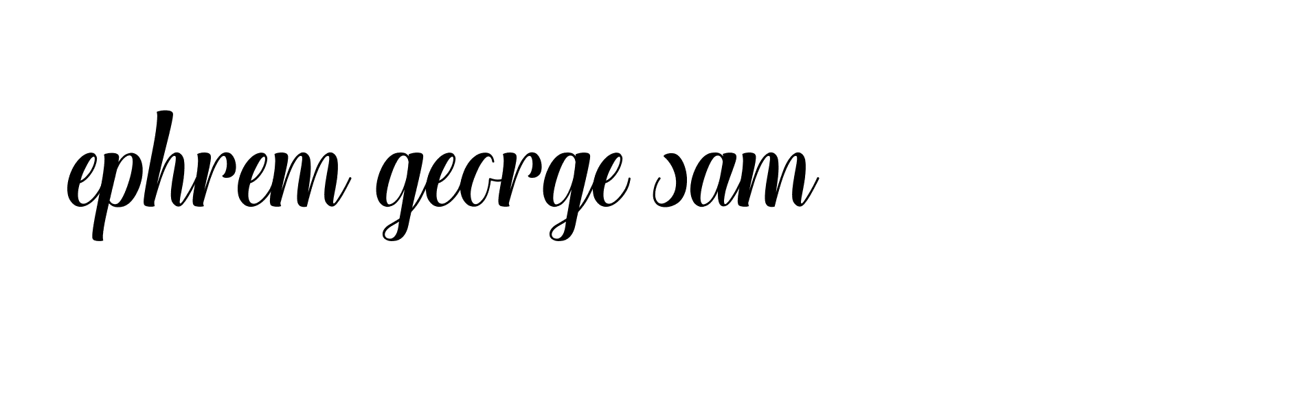 Signature of ephrem-george-sam