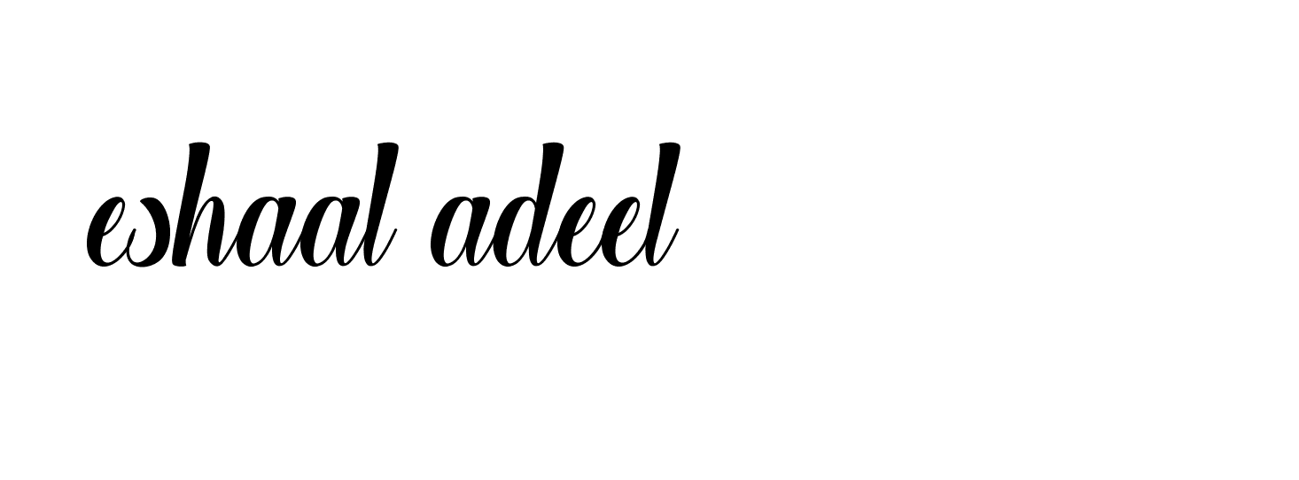 Signature of eshaal-adeel