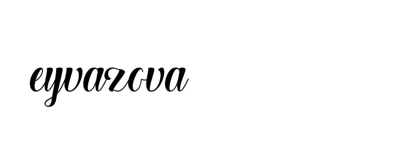 Signature of eyvazova