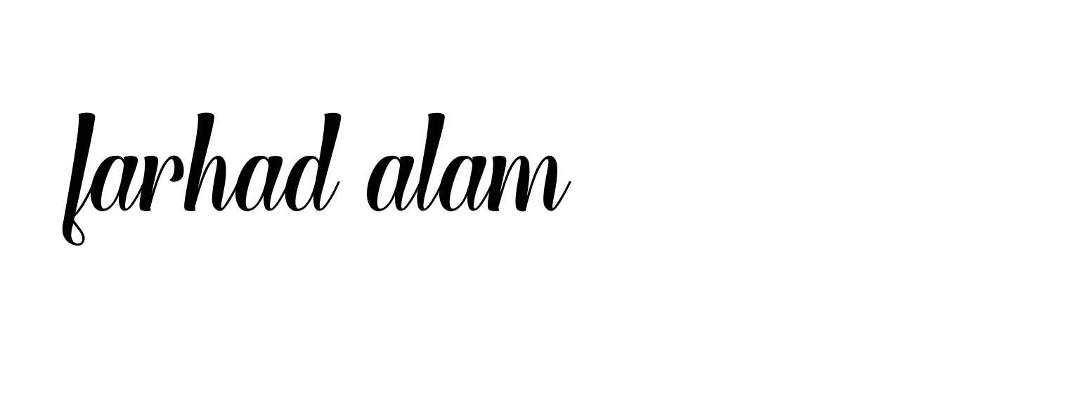 Signature of farhad-alam