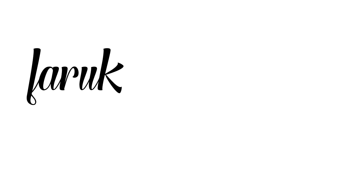 Signature of faruk