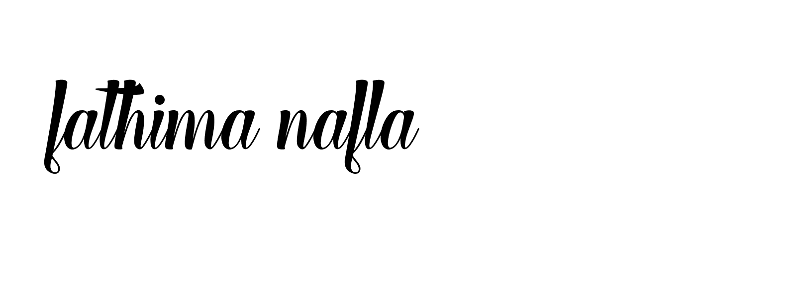 Signature of fathima-nafla-