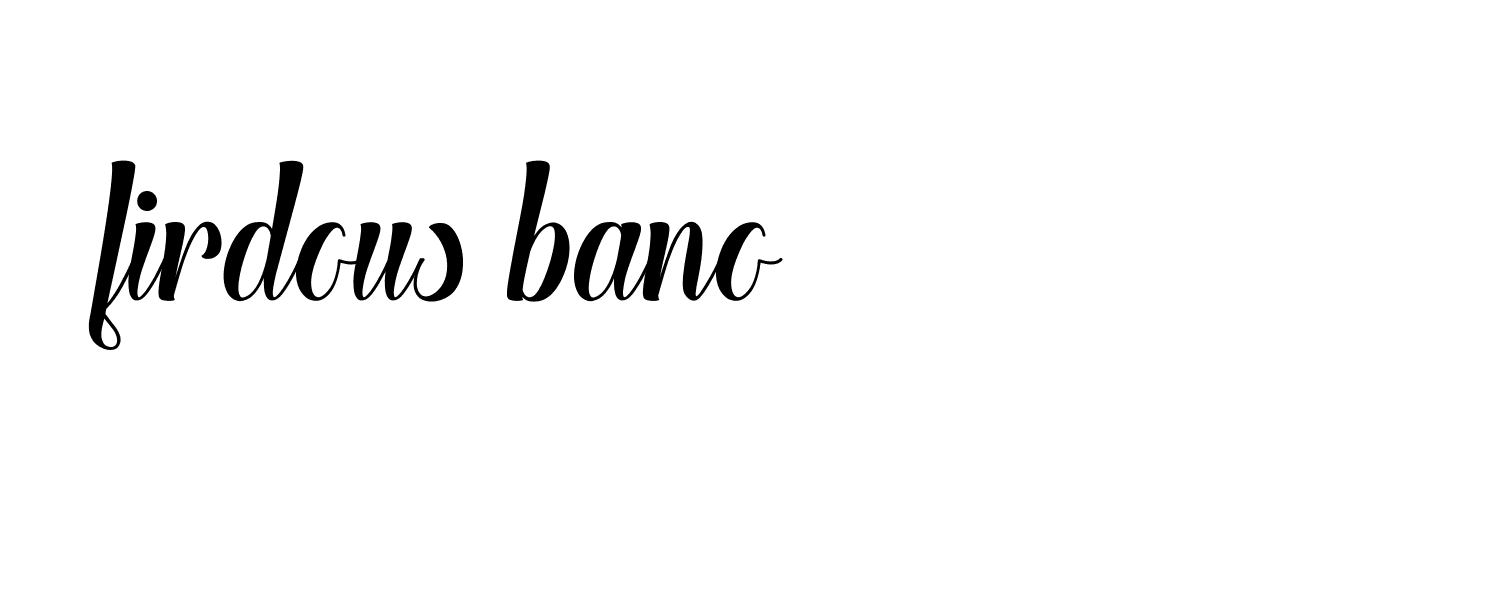 Signature of firdous-bano