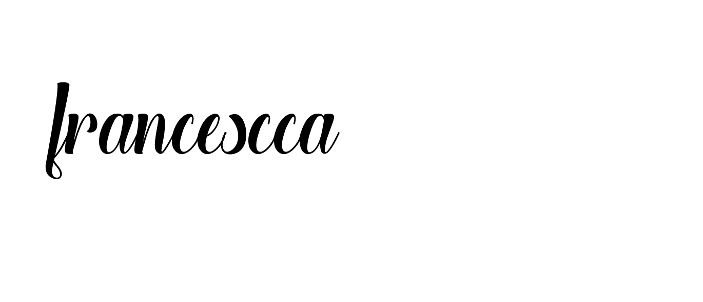 Signature of francescca