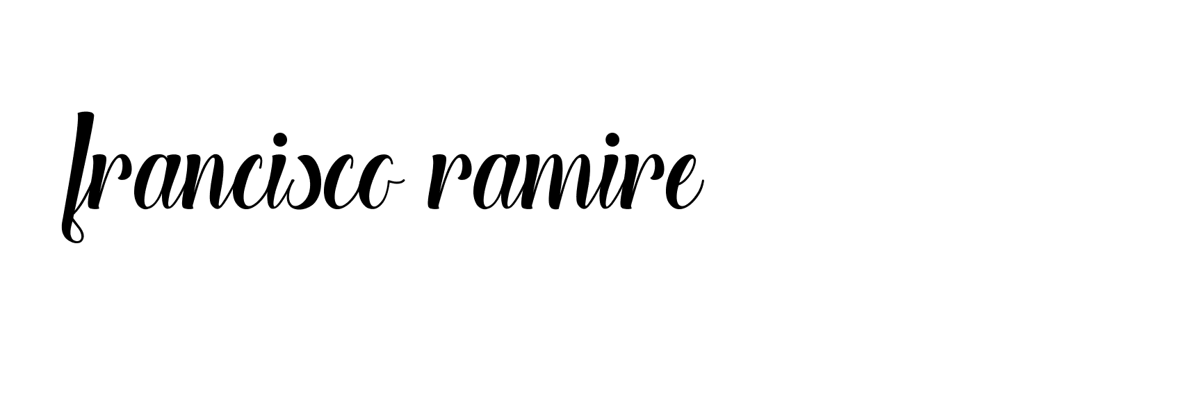 Signature of francisco-ramire