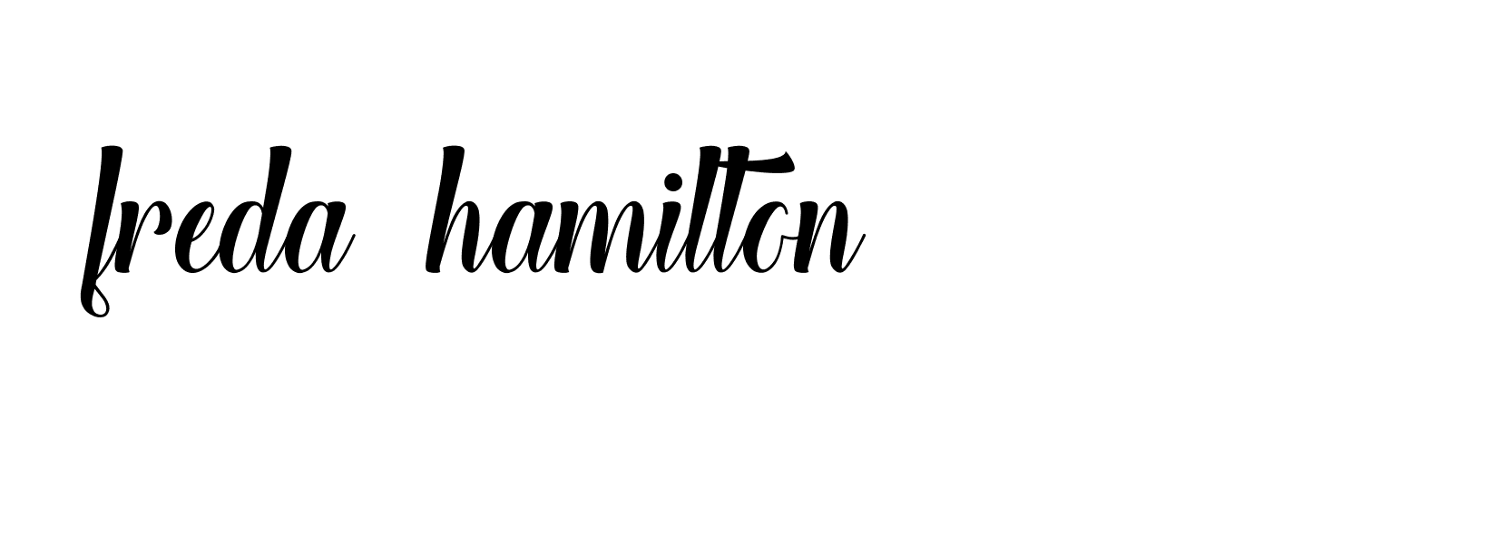 Signature of freda--hamilton