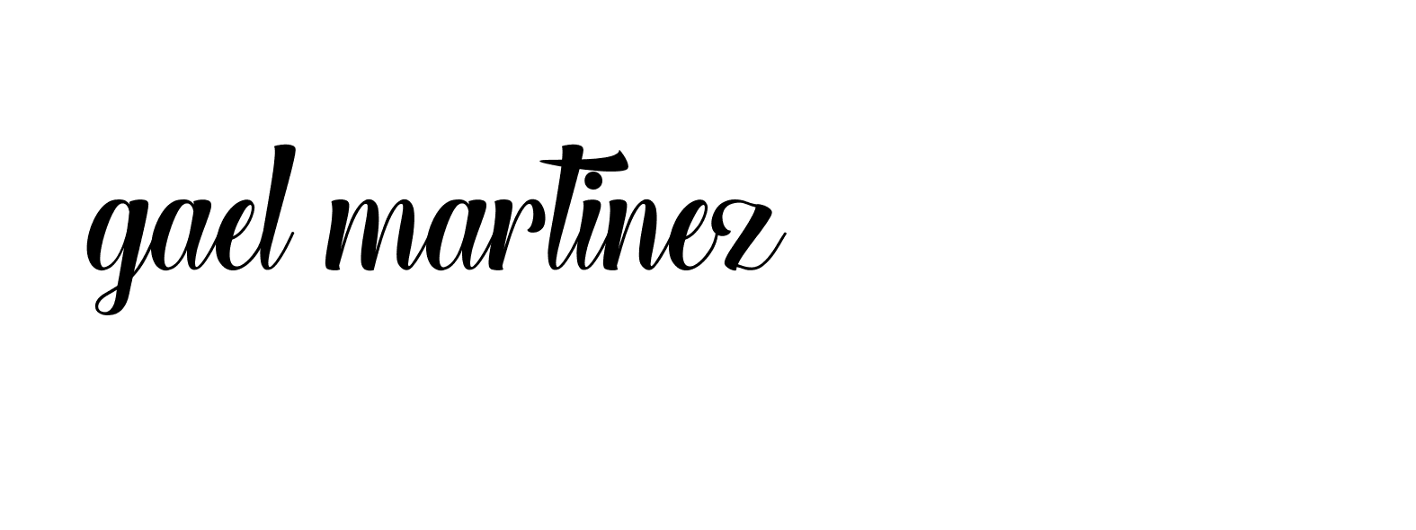 Signature of gael-martinez