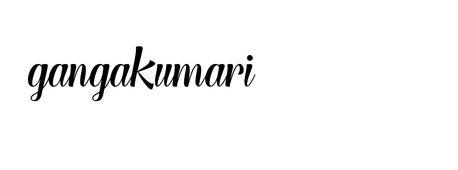 Signature of gangakumari