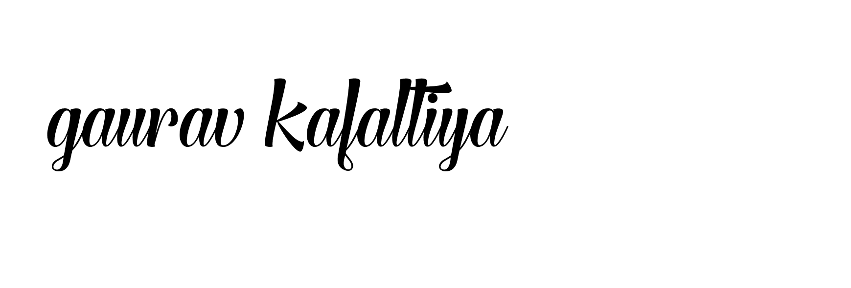 Signature of gaurav-kafaltiya