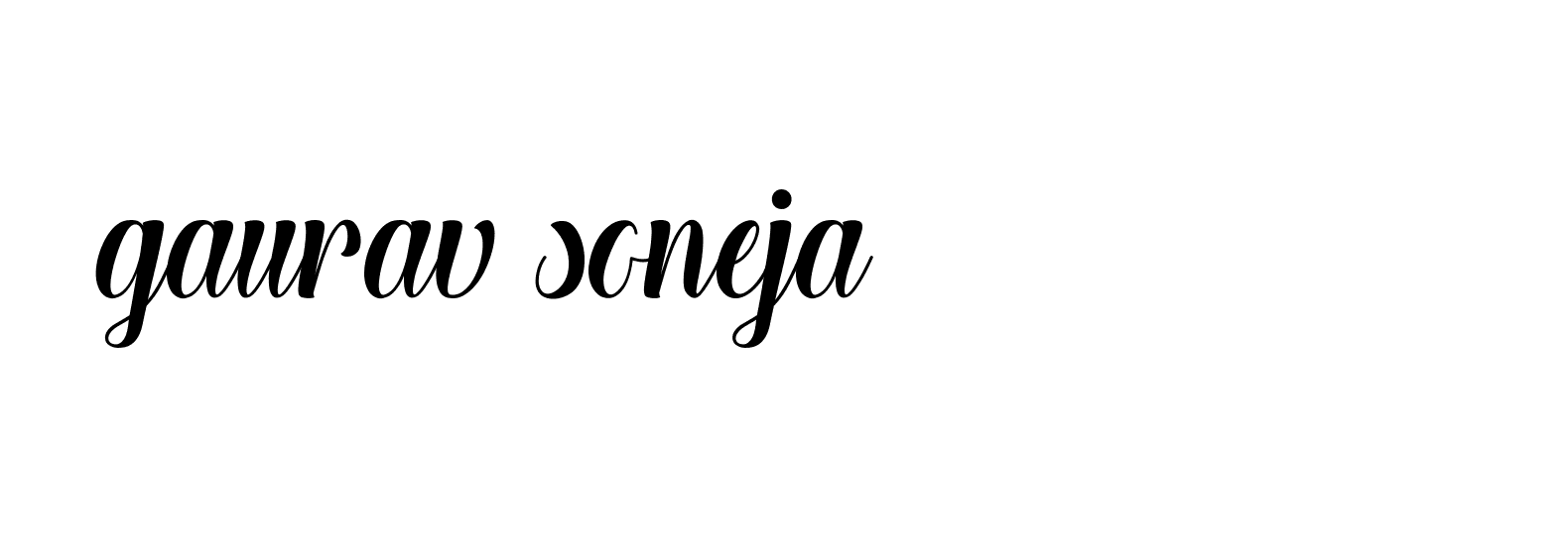 Signature of gaurav-soneja