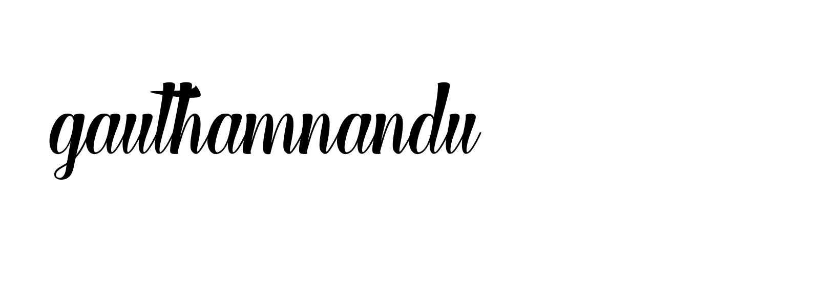 Signature of gauthamnandu