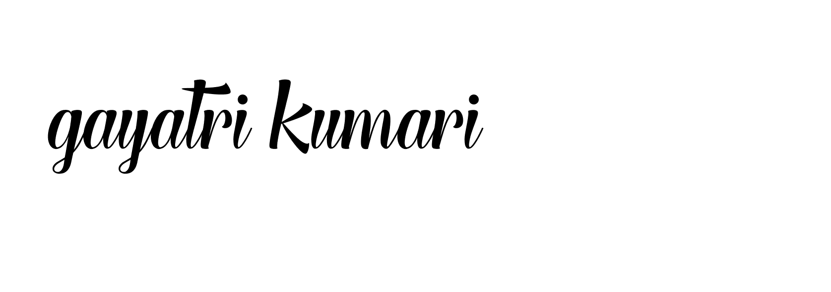 Signature of gayatri-kumari