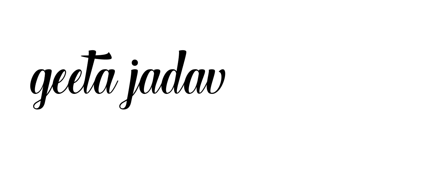 Signature of geeta-jadav