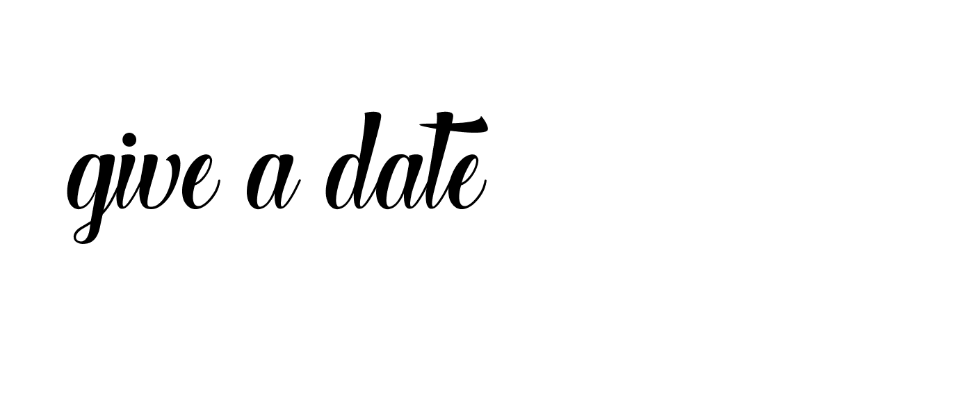 Signature of give-a-date