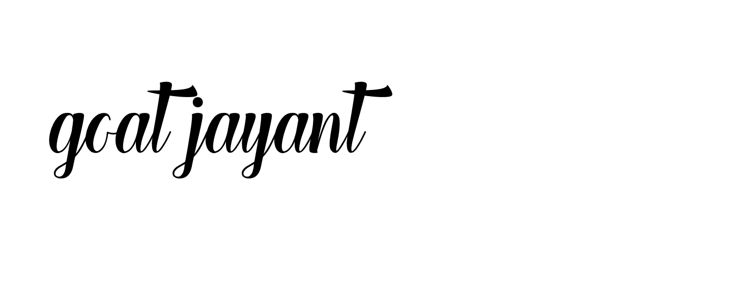 Signature of goat-jayant-