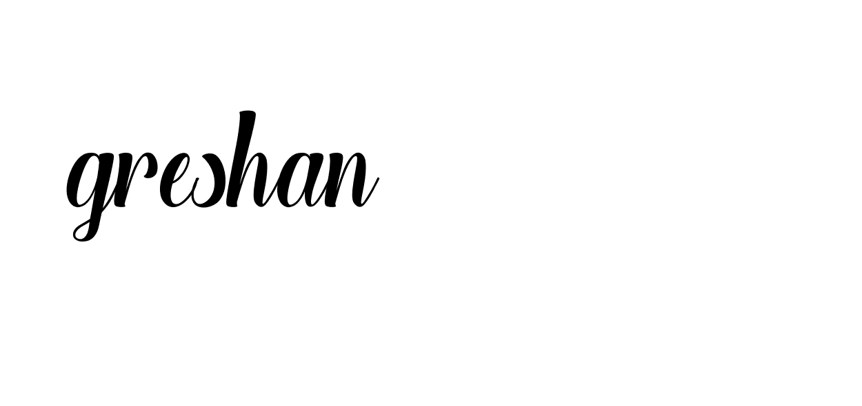 Signature of greshan