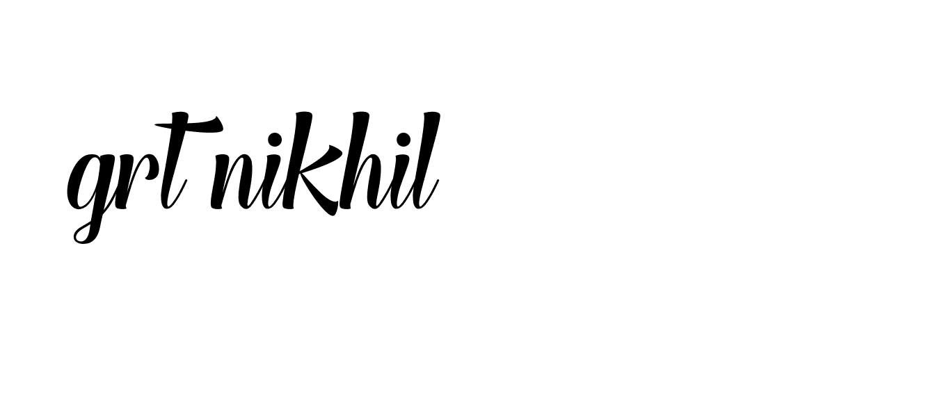 Signature of grt-nikhil