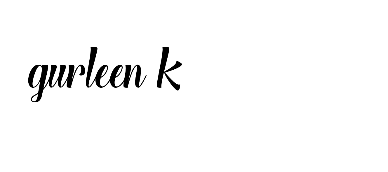 Signature of gurleen-k