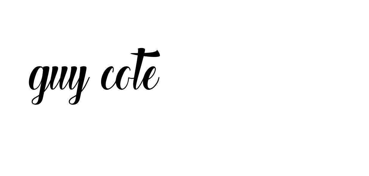 Signature of guy-cote