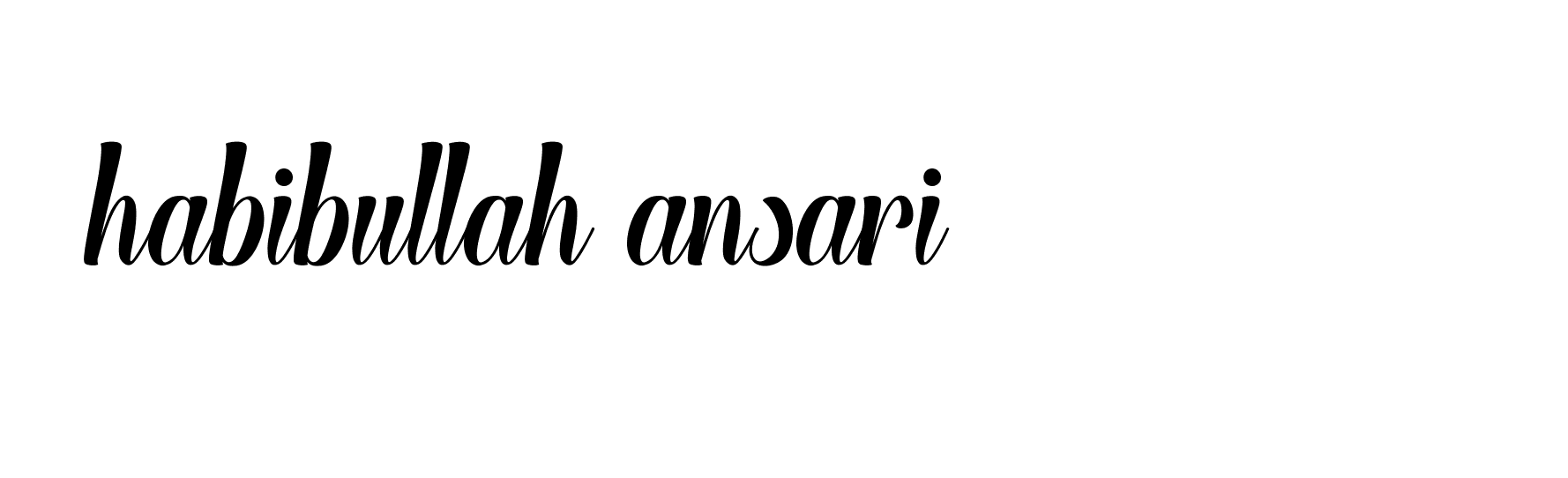 Signature of habibullah-ansari