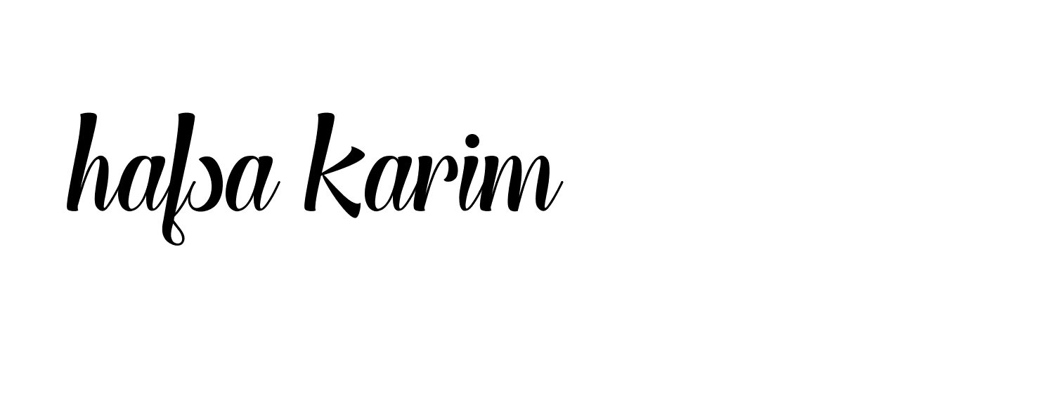 Signature of hafsa-karim