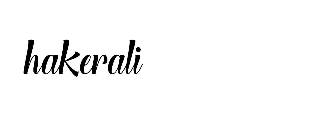 Signature of hakerali