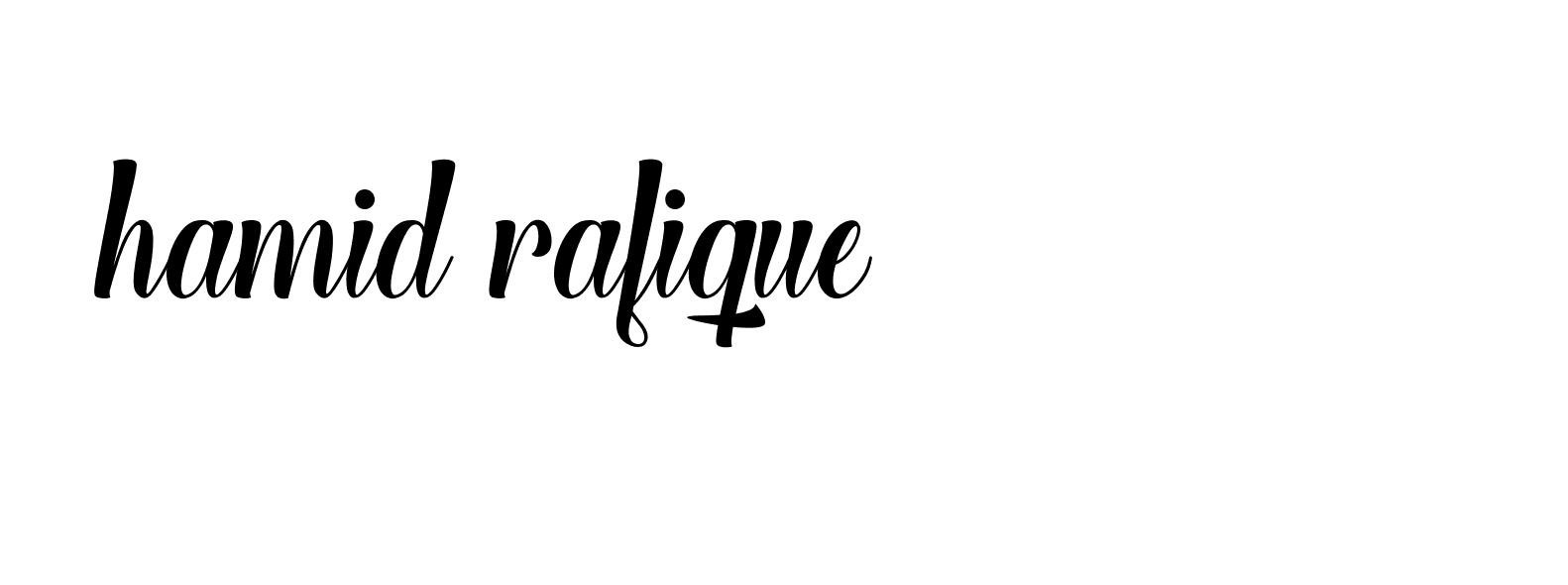 Signature of hamid-rafique