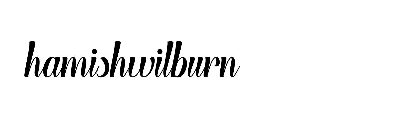 Signature of hamishwilburn