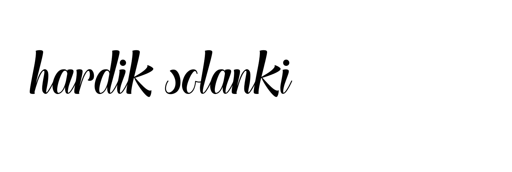 Signature of hardik-solanki