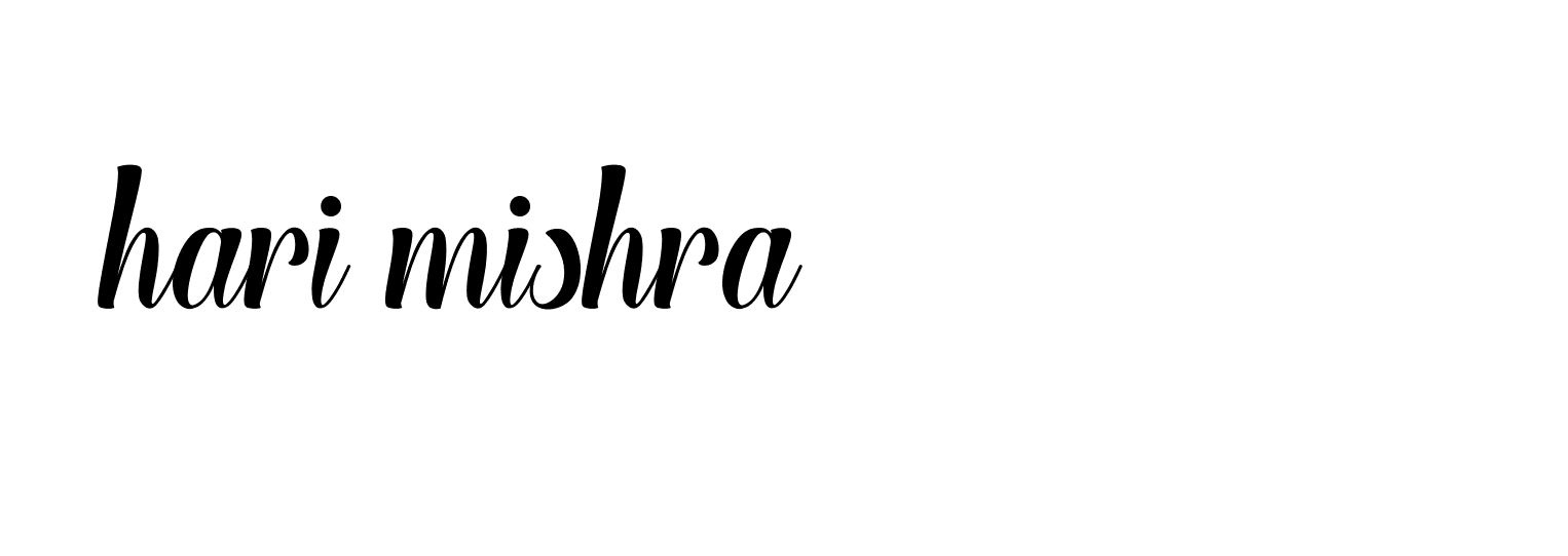 Signature of hari-mishra-