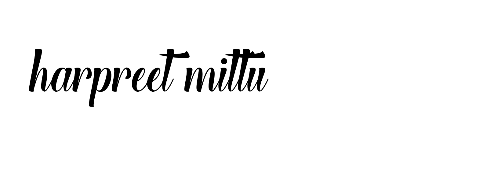 Signature of harpreet-mittu