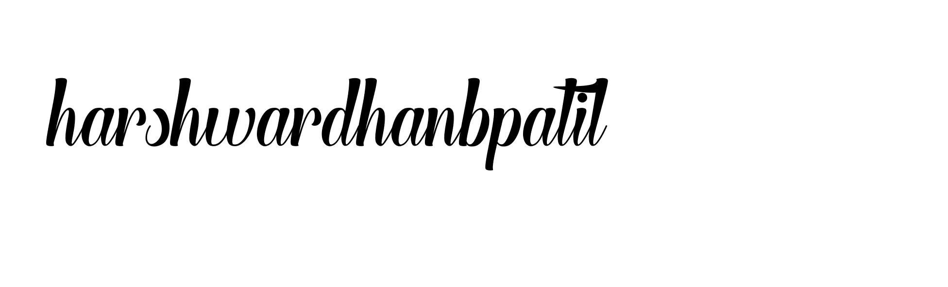 Signature of harshwardhanbpatil