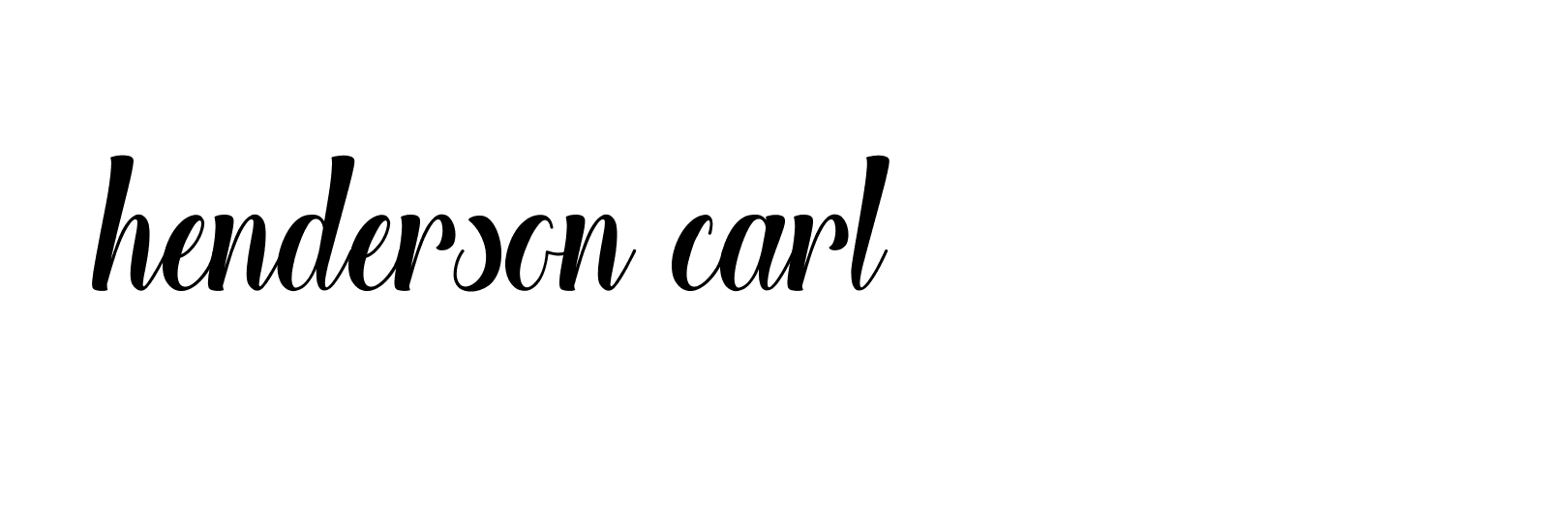 Signature of henderson-carl