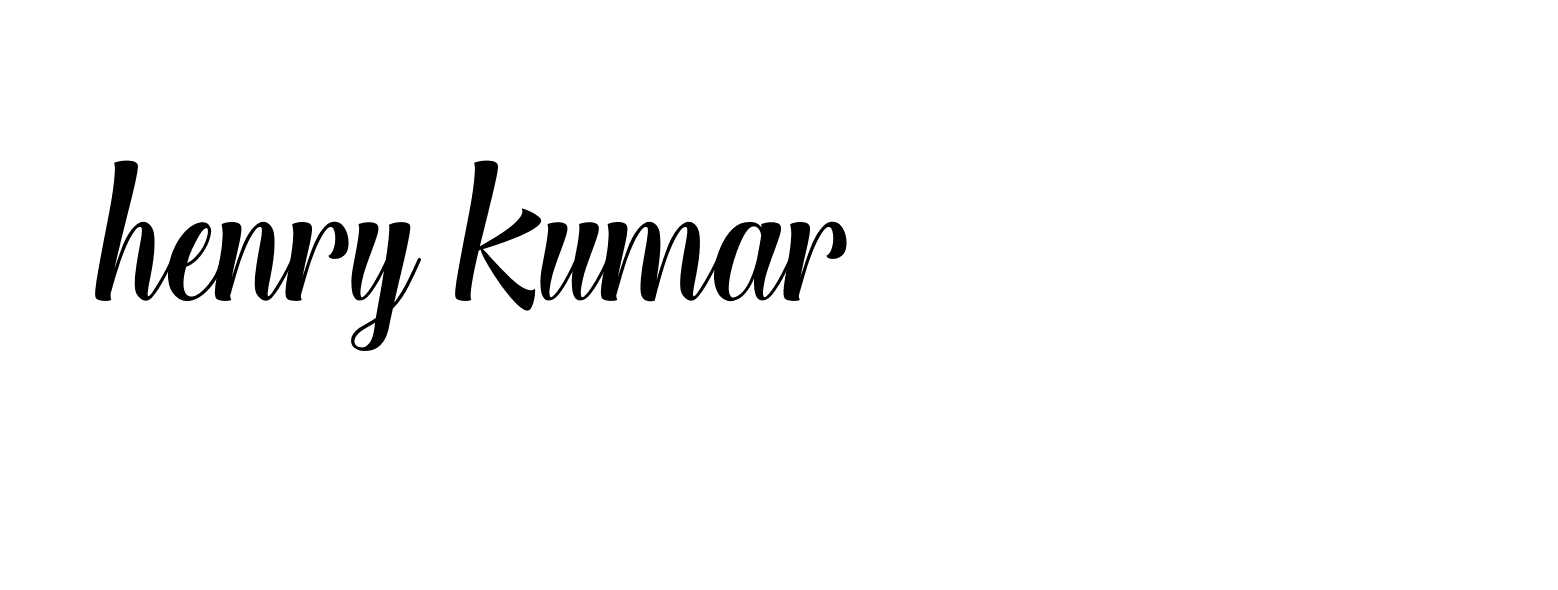 Signature of henry-kumar