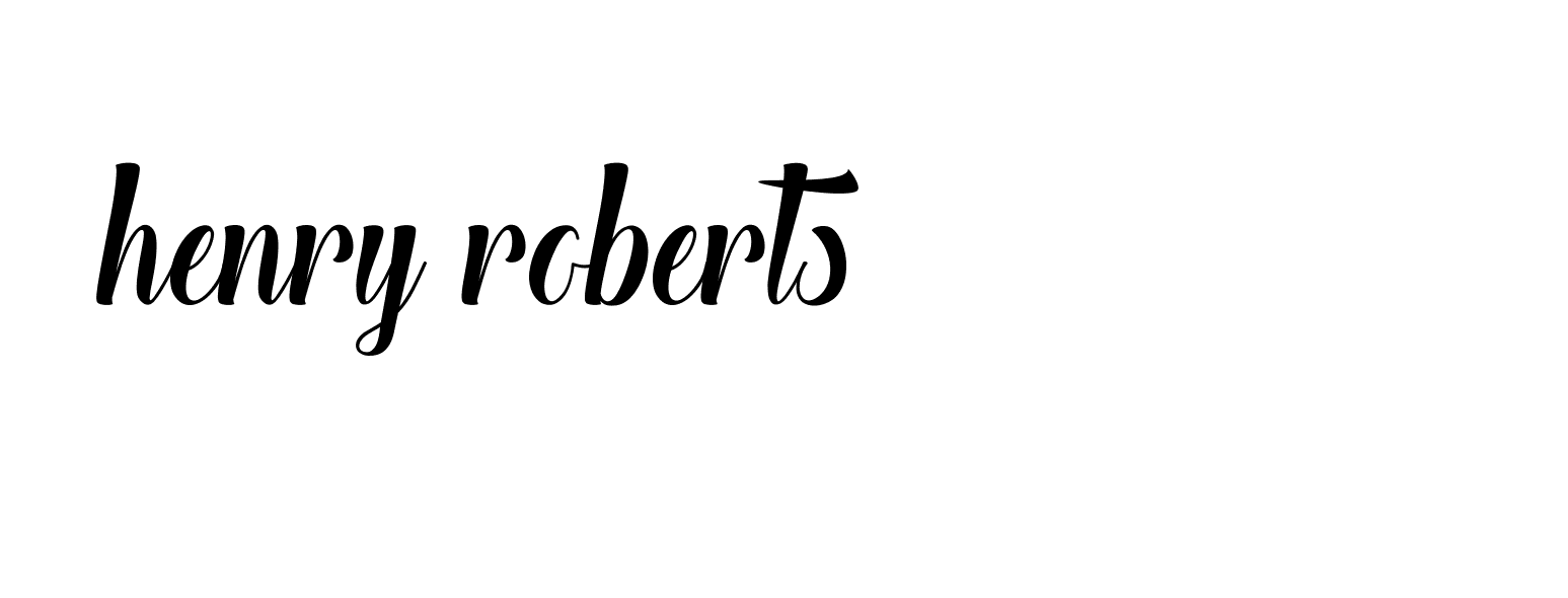 Signature of henry-roberts