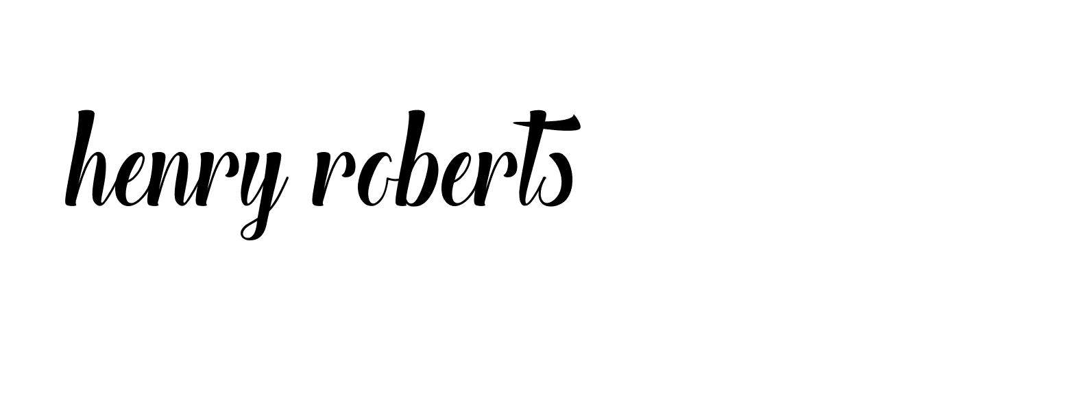 Signature of henry-roberts-