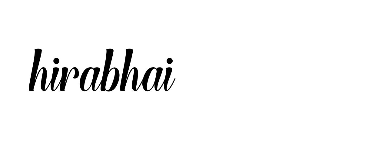 Signature of hirabhai