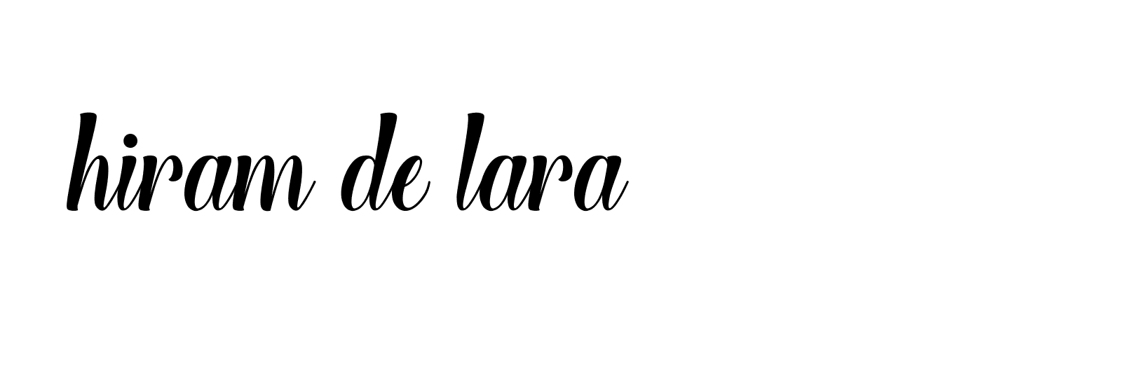 Signature of hiram-de-lara