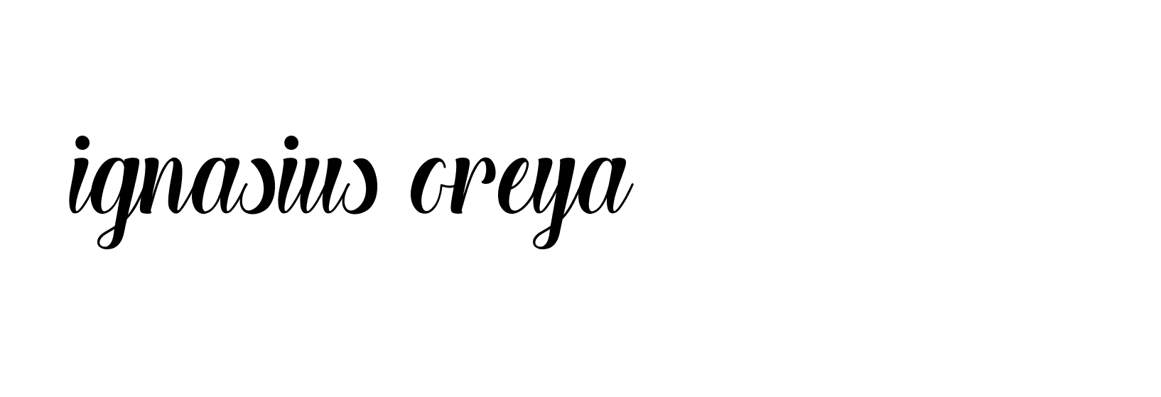 Signature of ignasius-oreya-