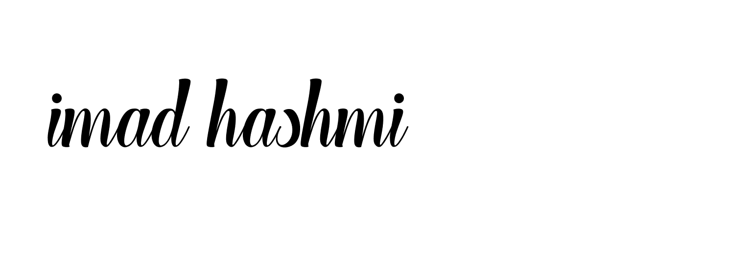 Signature of imad-hashmi