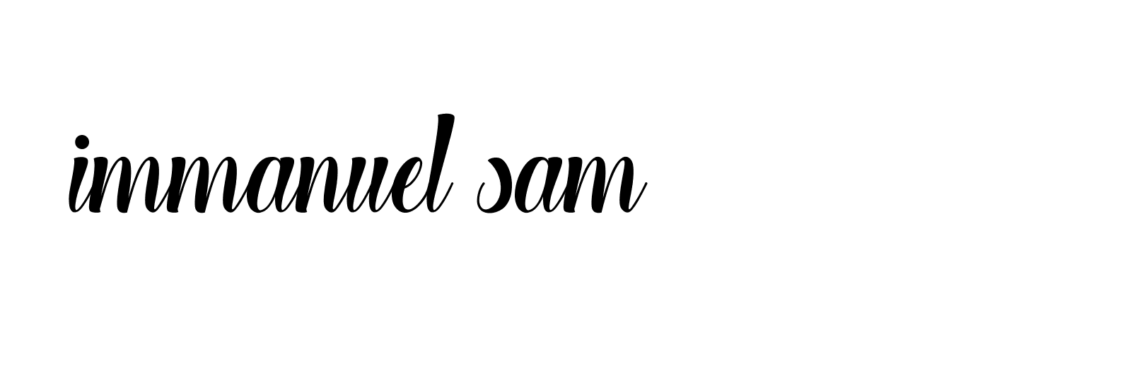 Signature of immanuel-sam