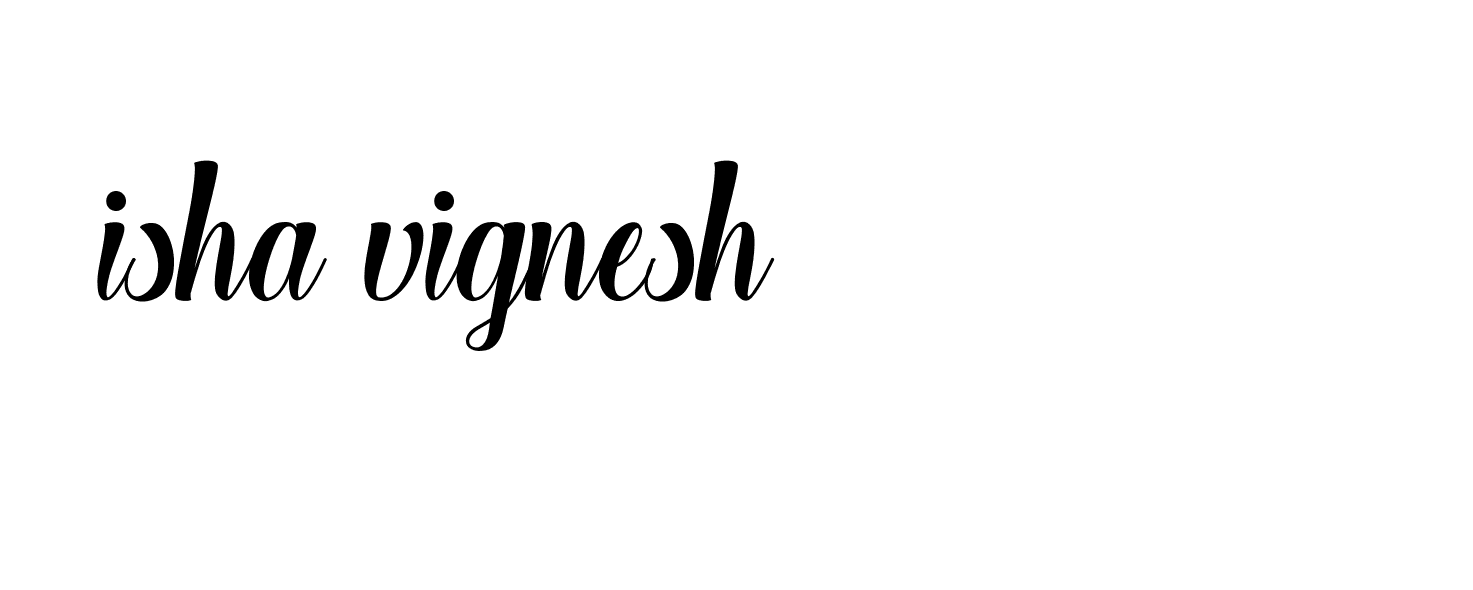 Signature of isha-vignesh