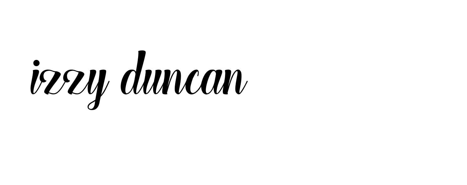 Signature of izzy-duncan