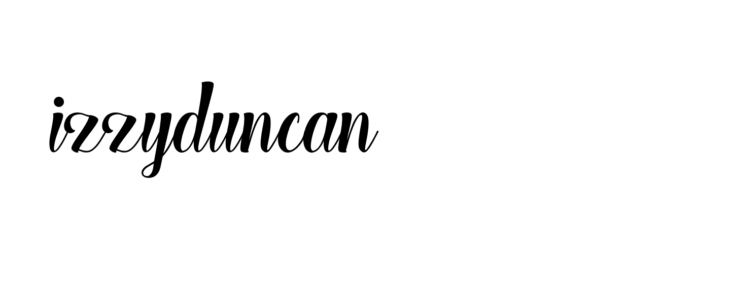 Signature of izzyduncan