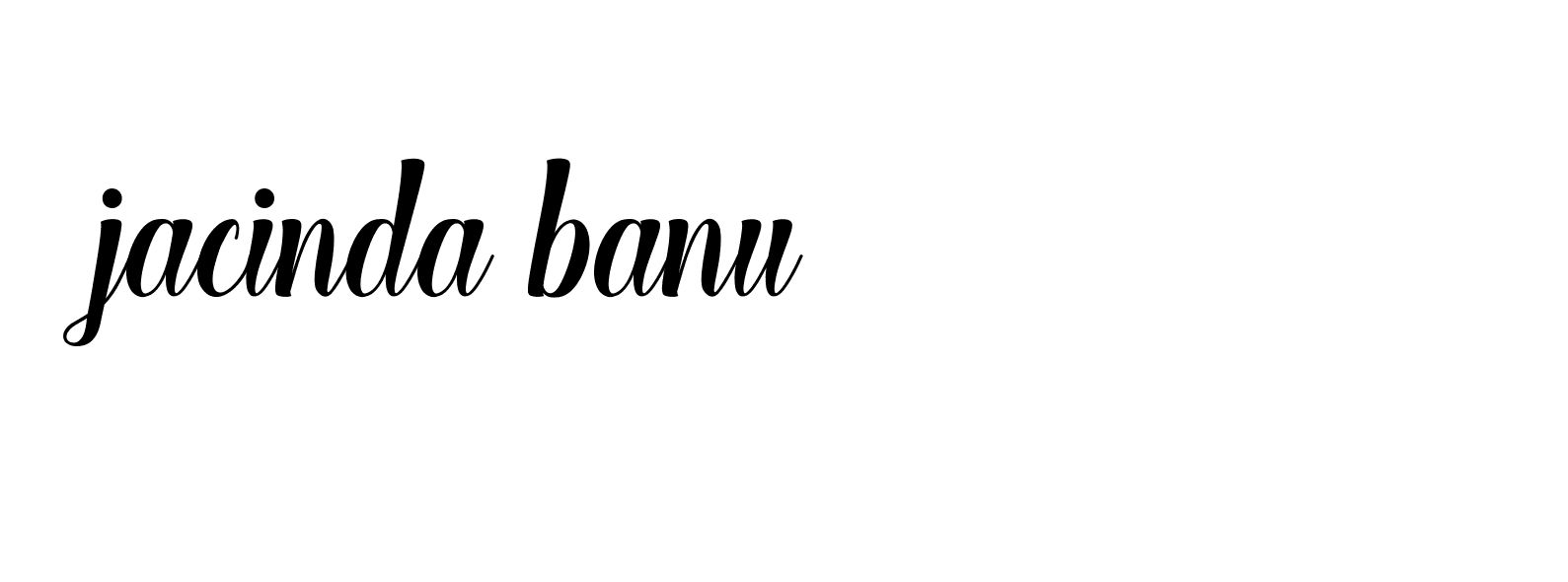 Signature of jacinda-banu-