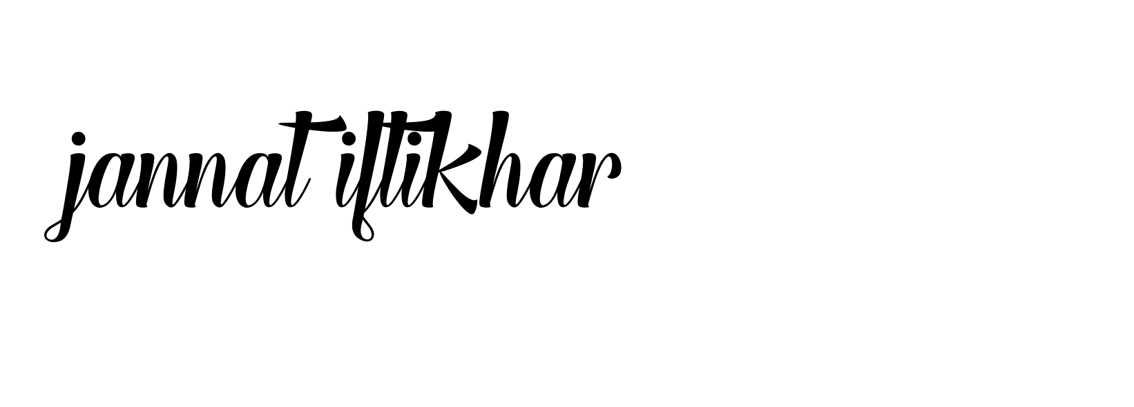 Signature of jannat-iftikhar