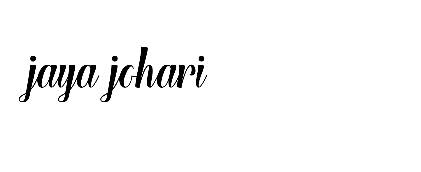 Signature of jaya-johari