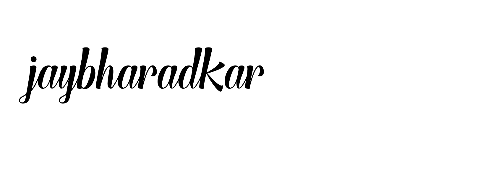 Signature of jaybharadkar