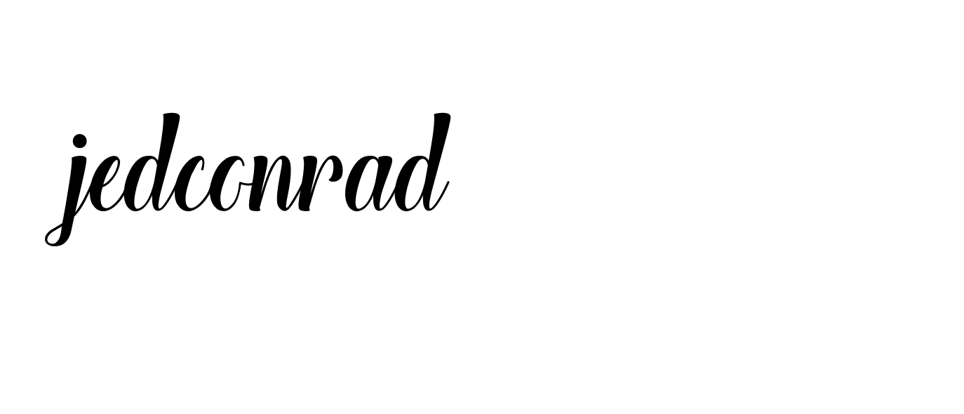 Signature of jedconrad